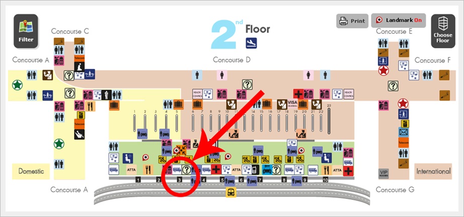 Suvarnabhumi Airport Map